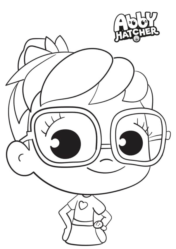 Abby Hatcher, the Lifelong Helper, Always Extends a Helping Hand to Others Coloring Page
