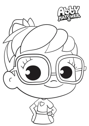 Abby Hatcher, the Lifelong Helper, Always Extends a Helping Hand to Others Coloring Page