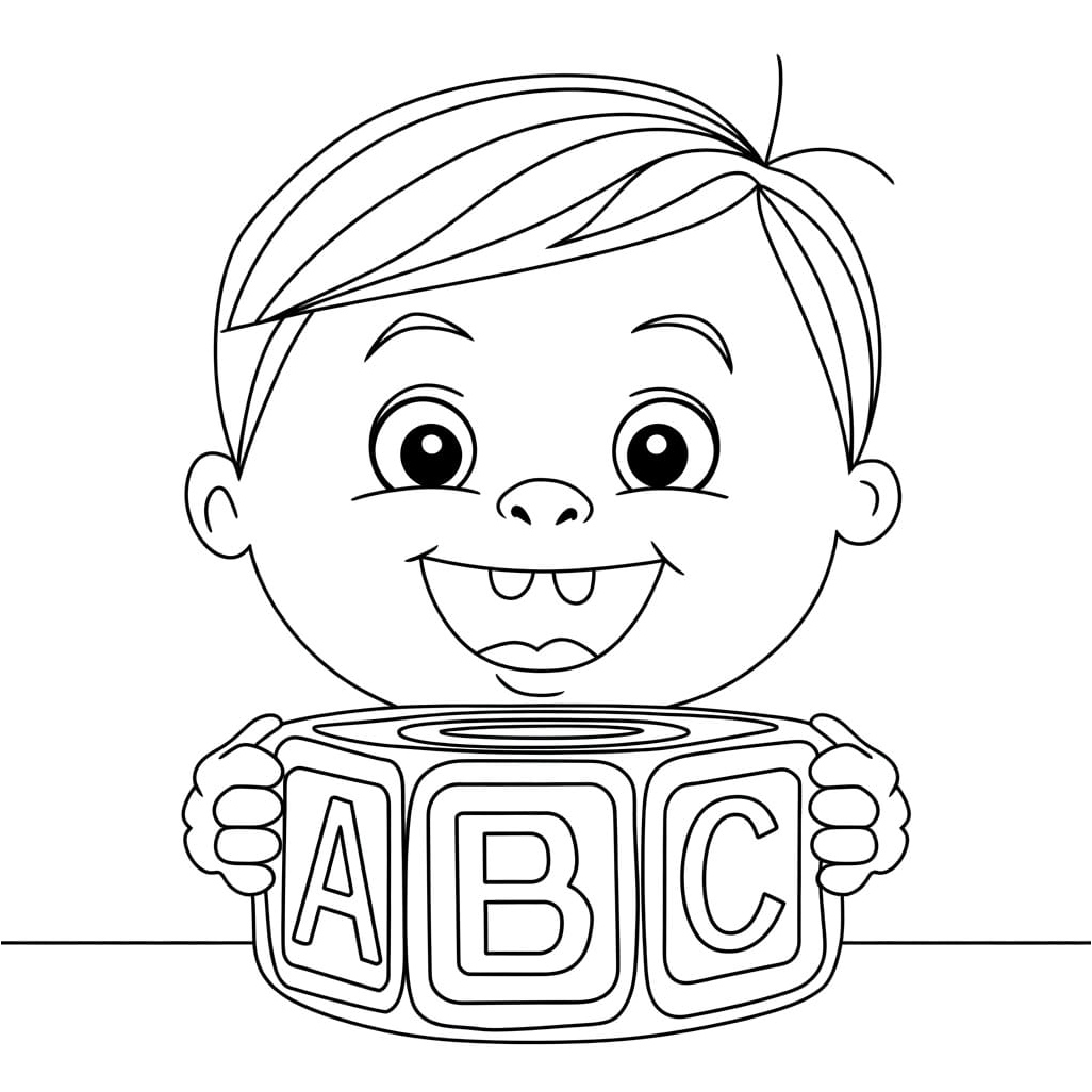 ABC Coloring Printable Coloring Page