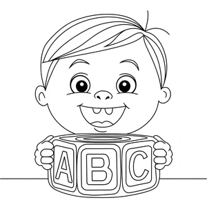 ABC Coloring Printable Coloring Page