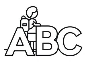 Basic Alphabet Coloring Page