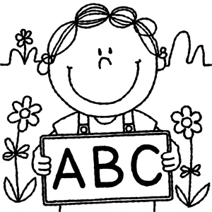 Boy with ABCs