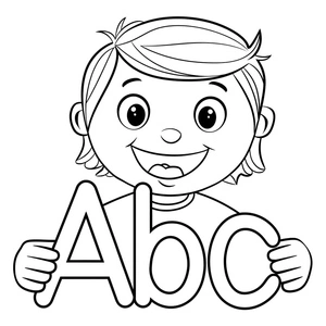 Coloring Fun ABC Printable Coloring Page