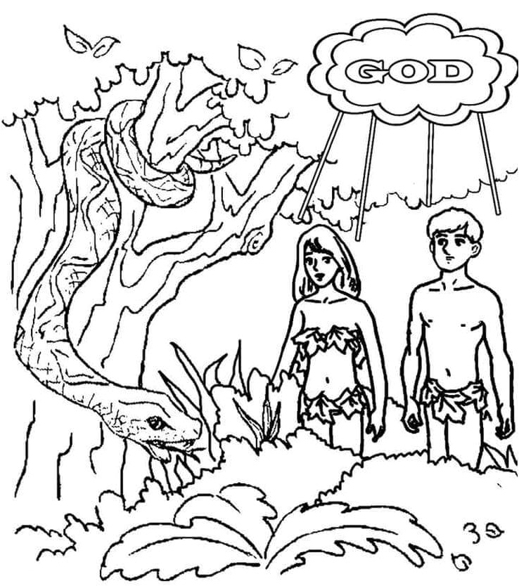 The First People in The Entire World Coloring Page