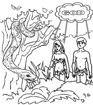 The First People in The Entire World Coloring Page