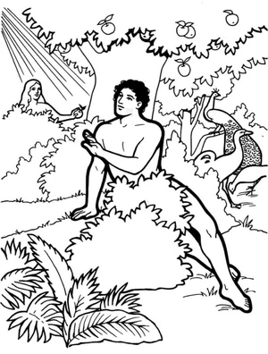 The Original Inhabitants of The Holy Garden Coloring Page