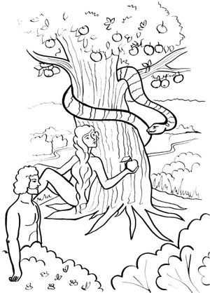 "The Paradise Garden for the Original Inhabitants" Coloring Page