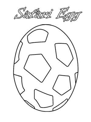 Egg in the Safari Theme from the game Adopt Me Coloring Page