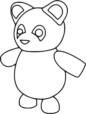 Panda Adoption Center Coloring Page