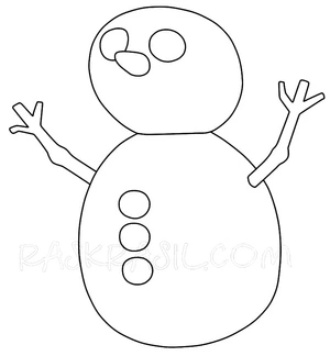 Snowman Adoption Coloring Page