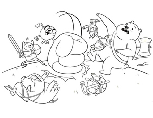 Finn and Jake in Battle