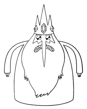Ice King Adventure Time Coloring Page