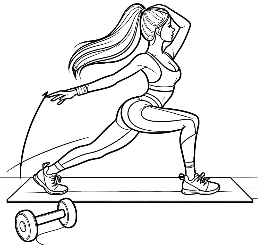 Printable Aerobics Coloring Page is now Free Aerobics Coloring Sheet Coloring Page