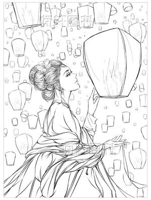 Beautiful Girl Coloring Page