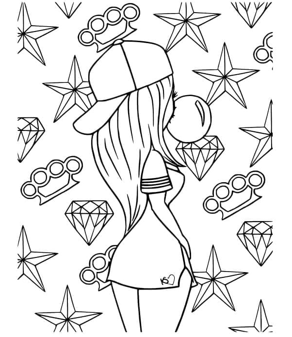 Beauty for Girls Coloring Page