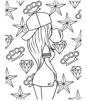 Beauty for Girls Coloring Page