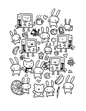 Indie Style Coloring Page Coloring Page