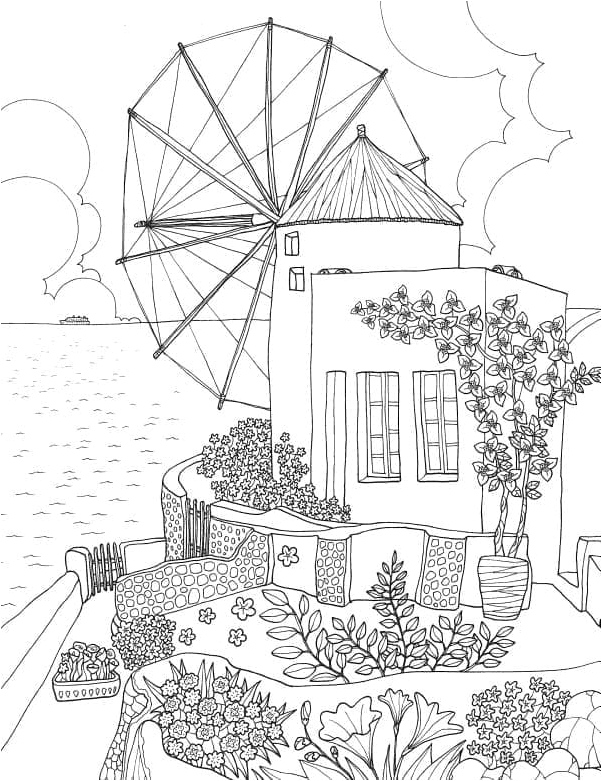 Scenic Beauty Coloring Page