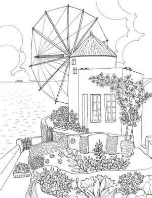 Scenic Beauty Coloring Page