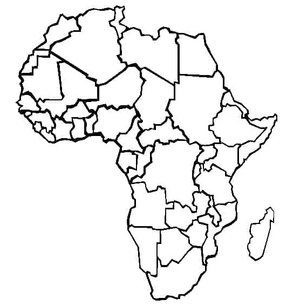 Africa Map Illustration