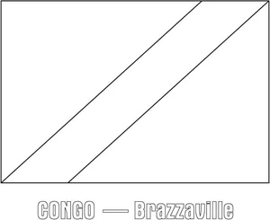 Republic of the Congo Flag Coloring Page