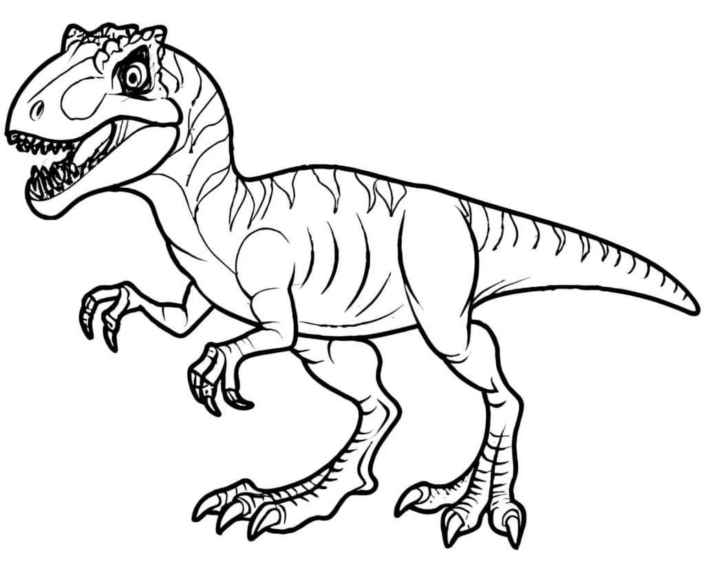 Allosaurus Coloring Page for Kids Coloring Page