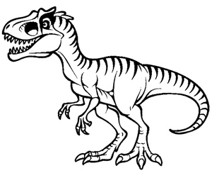Frightening Allosaurus