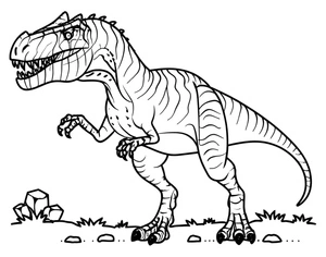 Printable Allosaurus Coloring Page for Kids Coloring Page