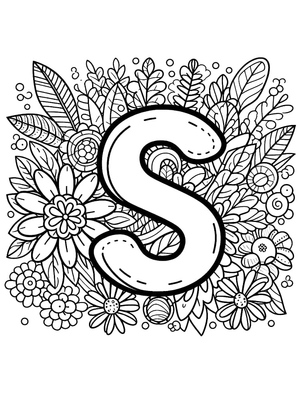 Alphabet with Flowers