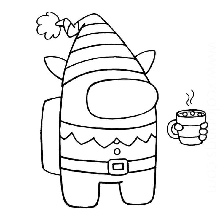 Elf Among Us Skin Coloring Page