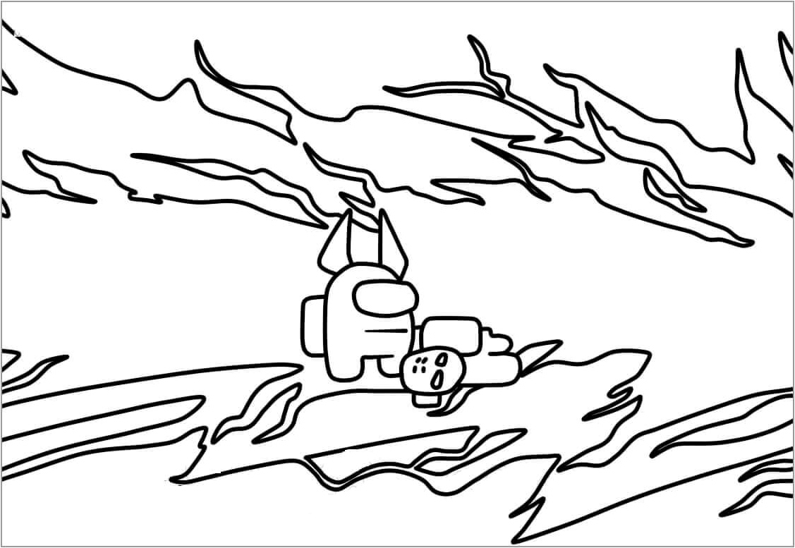 Fantastic Among Us Coloring Page