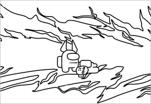 Fantastic Among Us Coloring Page