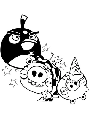 Angry Birds Activity Sheet Coloring Page