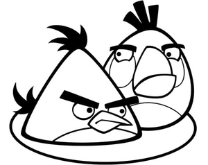 Chuck and Matilda from Angry Birds