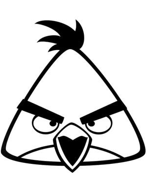 Chuck the Angry Bird Coloring Page