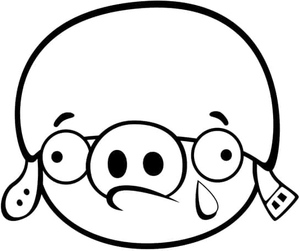 Helmet Pig from Angry Birds