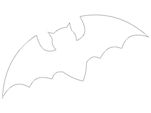 Tracing Worksheet featuring Bats Coloring Page