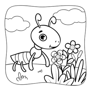 Ant Holding Flowers