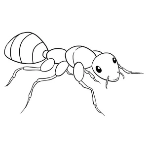 Fantastic Fire Ant Coloring Page
