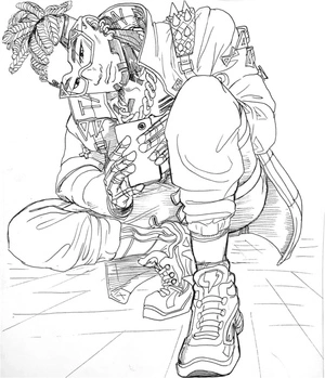 "Free Apex Legends Coloring Pages for Kids" Coloring Page