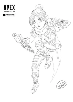 Printable Apex Legends Coloring Page for Kids Coloring Page