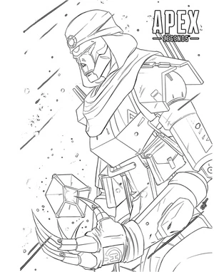 Revenant from Apex Legends Coloring Page