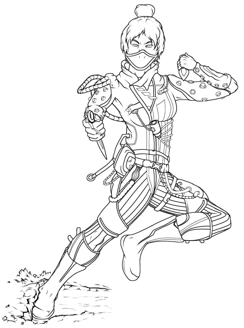 Wraith Coloring Page - Printable for Apex Legends Coloring Page
