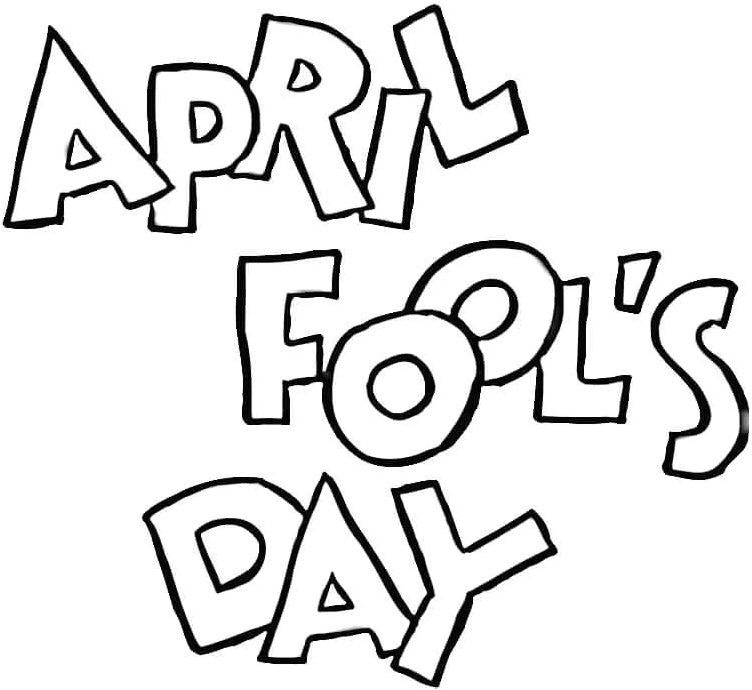 April Fools' Day Coloring Page Coloring Page