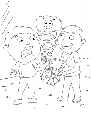April Fools' Day Coloring Page