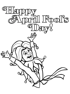 Celebrate April Fools' Day with a cheerful printable! Coloring Page