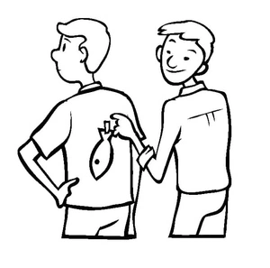 Prank for April Fools Day Coloring Page