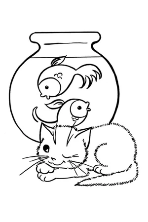 Aquarium Delight Coloring Page