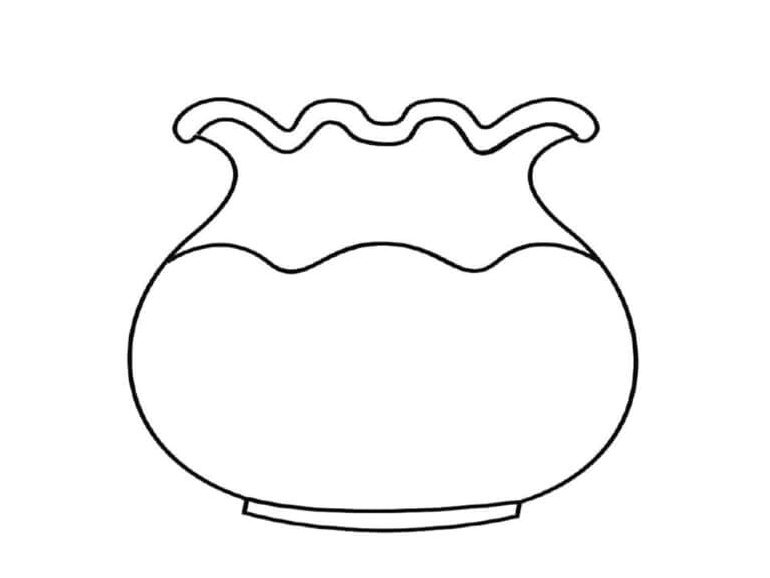 Free Aquarium Design Coloring Page