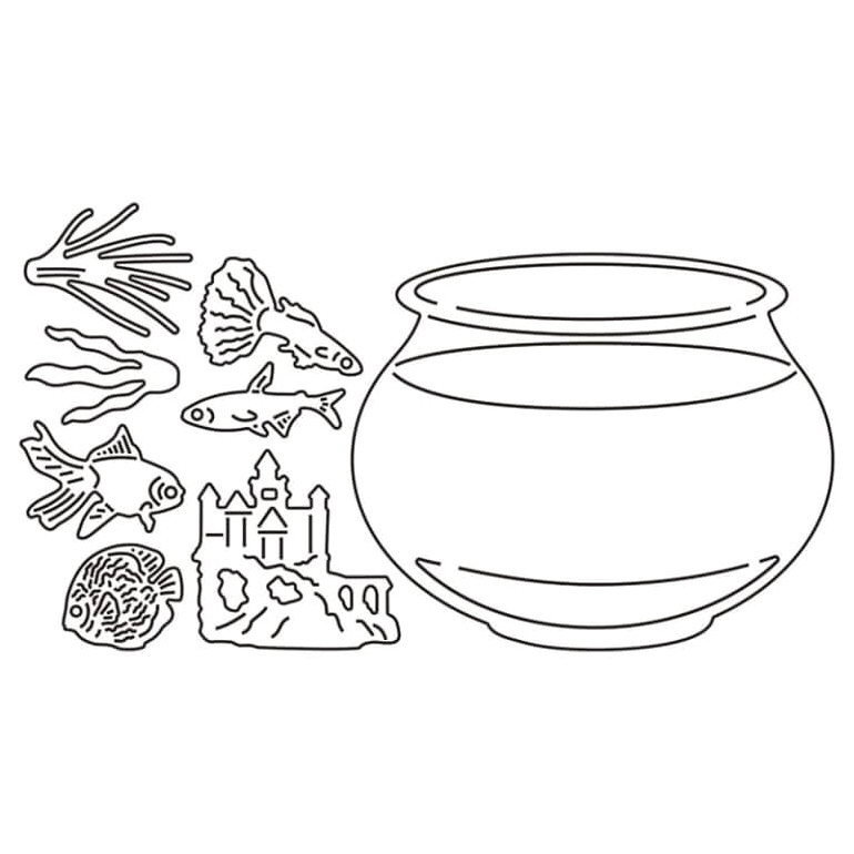 Free Aquarium Images Coloring Page
